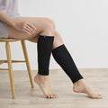 IMIEL シルク混レッグウォーマー 冷え対策 就寝用 ブラック